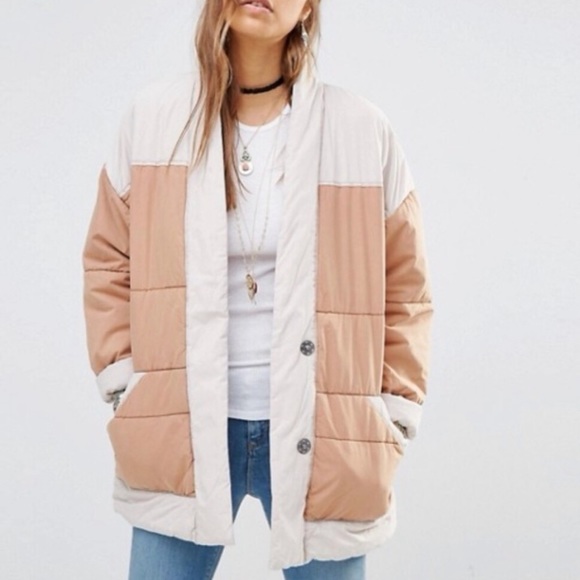 Free People Jackets & Blazers - Free People Poplin Quilted Puffer Jacket